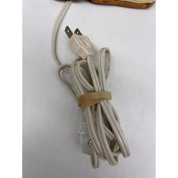 Vtg Holiday Ceramic Illuminated Cabin Snow House Hand Painted Village - Picture 14 of 15